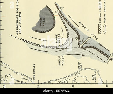 . Luftüberwachung der Golfstrom Phänomene Virginia Umhänge, Oktober 1968 - Mai 1969. Ozeanographie. I I I I lO iE. Bitte beachten Sie, dass diese Bilder sind von der gescannten Seite Bilder, die digital für die Lesbarkeit verbessert haben mögen - Färbung und Aussehen dieser Abbildungen können nicht perfekt dem Original ähneln. extrahiert. Fisher, Alwan; Gotthardt, Gerald A. in Washington, D.C.: US Naval Oceanographic Office Stockfoto