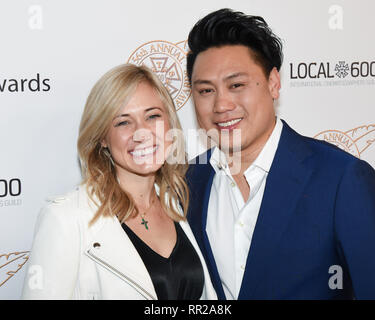 KRISTIN HODGE und Jon M. CHU nimmt an der 56. jährlichen ICG Publizist Auszeichnungen Im Beverly Hilton Hotel in Beverly Hills, Kalifornien. 22 Feb, 2019. Credit: Billy Bennight/ZUMA Draht/Alamy leben Nachrichten Stockfoto