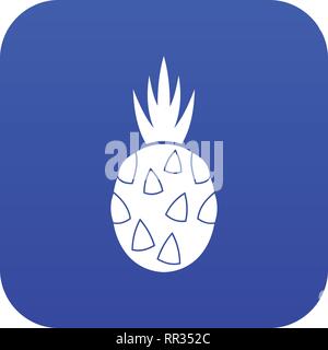 Pitaya, Dragon Obst Symbol digital Blau Stock Vektor