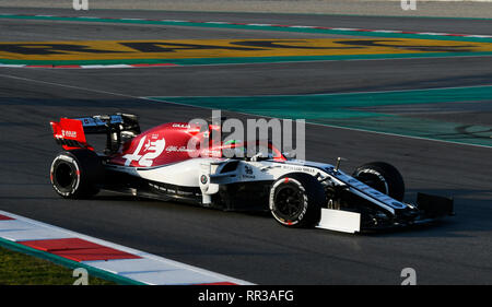Circuit de Barcelona-Catalunya Spanien, 19.2.2019, Motorsport: Formel 1 Winter Prüfung - - - Antonio Giovinazzi (ITA), Alfa Romeo C 38 Stockfoto