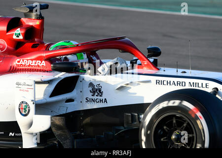 Circuit de Barcelona-Catalunya Spanien, 19.2.2019, Motorsport: Formel 1 Winter Prüfung - - - Antonio Giovinazzi (ITA), Alfa Romeo C 38 Stockfoto