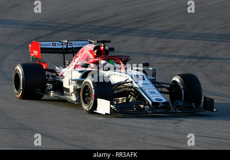 Circuit de Barcelona-Catalunya Spanien, 19.2.2019, Motorsport: Formel 1 Winter Prüfung - - - Antonio Giovinazzi (ITA), Alfa Romeo C 38 Stockfoto