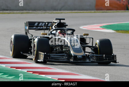 Circuit de Barcelona-Catalunya Spanien, 19.2.2019, Motorsport: Formel 1 Winter Test------- Kevin Magnussen (DEN), Haas VF-19 Stockfoto