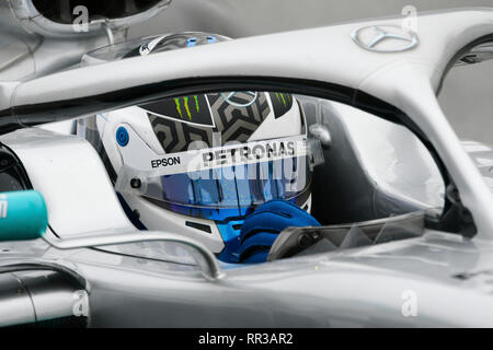 Circuit de Barcelona-Catalunya Spanien, 20.2.2019, Motorsport: Formel 1 Winter Prüfung - - - Valtteri Bottas (FIN), Mercedes AMG W 1 W 10 EQ-Power + Stockfoto