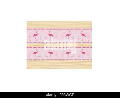 Nahtlose Flamingo Vogel Muster Stock Vektor