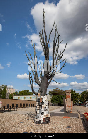 Memorial tree Museum der Pawiak Gefängnis in der Stadt Warschau in Polen Stockfoto