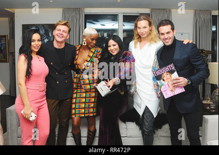 London, UK 22.09.2019. British Thought Magazine Party, London, Großbritannien, 22. Februar 2019. Quelle: Alamy News Stockfoto