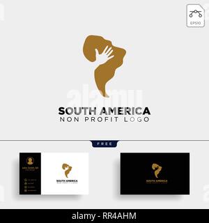 Südafrika charity Logo template Vector Illustration icon-Element isoliert-Vektor Stock Vektor