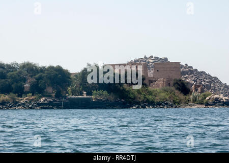 Assuan, Ägypten - 17. April 2008: Der Tempel der Isis auf Philae in der Nähe der Assuan Staudamm am Nil. Ägypten Stockfoto