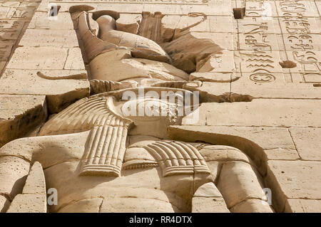 Assuan, Ägypten - 17. April 2008: Der Tempel der Isis auf Philae in der Nähe der Assuan Staudamm am Nil. Ägypten Stockfoto