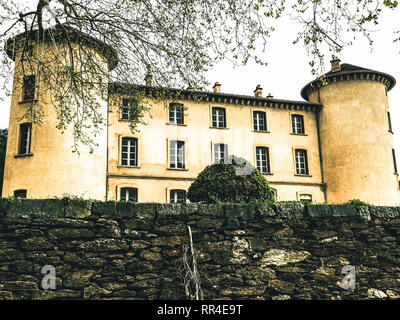 Le Chateau de la Mole Saint-Exupery Avril, 03, 2016 Frankreich - Natur - Le Club 55 - Alte Geschichte - Stockfoto