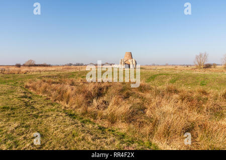 St benets Abtei in Norfolk bei holme auf der Norfolk Broads in Großbritannien mittelalterlichen Rogachevo Village Stockfoto