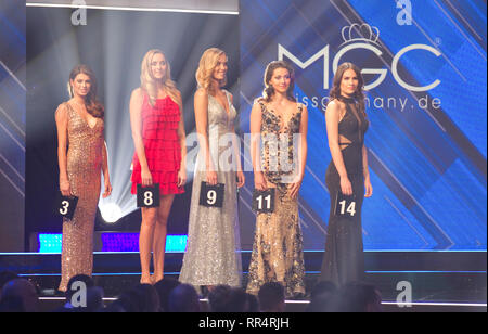 Rust, Deutschland. 23 Feb, 2019. Rust, Deutschland - 23. Februar 2019: Schönheitswettbewerb Miss Germany Wahl im Europapark mit der Kandidaten | Verwendung der weltweiten Kredit: dpa/Alamy leben Nachrichten Stockfoto