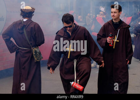 Karneval Fasching in München, Deutschland. 24 Feb, 2019. Stockfoto