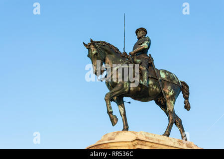 Statue von Anne de Montmorency (1493-1567) von Paul Dubois (1896), sculpted im Château de Chantilly, Oise, Frankreich Stockfoto