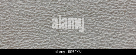 Verputzt bemalte Mauer Hintergrund, grau, grau Farbe, raue Textur, Banner Stockfoto