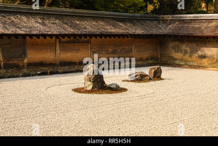 Ryōan-ji Tempel, Kyoto, Japan Stockfoto