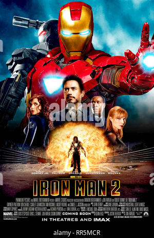 Iron Man 2 (2010) unter der Regie von Jon Favreau und Hauptdarsteller Robert Downey Jr., Mickey Rourke und Gwyneth Paltrow. Stockfoto