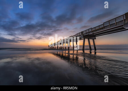 Sunrise Jacksonville Beach Stockfoto