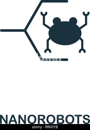 Nanoroboter Symbol. Premium Design von künftigen Technologie icons Collection. Pixel Perfect Nanoroboter Symbol für Web Design, Anwendungen, Software, drucken Stock Vektor
