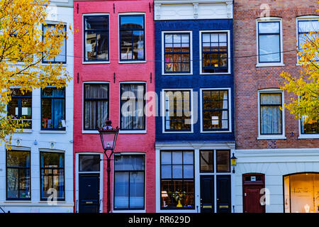 Häuser in Amsterdam Stockfoto