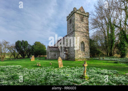 Tarrant Crawford, St. Maria, der Jungfrau, Dorset, England, Großbritannien Stockfoto