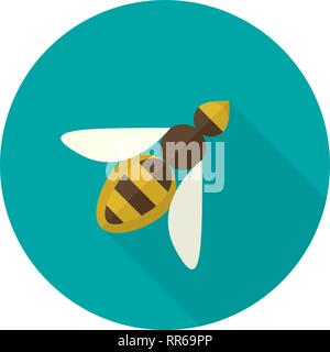Honey Bee Symbol. Einfachen vektor Illustration Stock Vektor