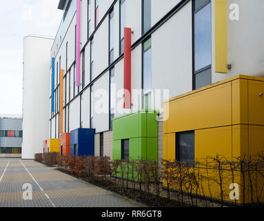 Außenansicht des neuen königlichen Krankenhaus für Kinder in Glasgow, Schottland, Großbritannien Stockfoto