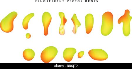 Gradient lebendige Formen. Moderne abstrakte farbenfrohe Vector Fluid Sammlung. Stock Vektor