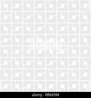 Abstrakte trendy nahtlose Muster der geometrischen Ornaments. Abgerundetes Quadrat Fliesen. Wiederholte Blöcke Hintergrund. Mosaik abstrakte Tapeten. Stock Vektor