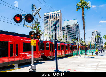 SAN DIEGO, Kalifornien - 10. Mai 2016: San Diego ist die 8. größte Stadt im Land und 2 ndlargest in Kalifornien. Ihrer wichtigsten wirtschaftlichen Quellen sind Stockfoto