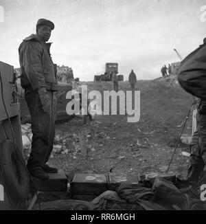 Operation Deep Freeze ich - 1955 / 1956 - USA Task Force 43 Stockfoto