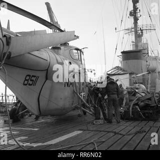 Operation Deep Freeze ich - 1955 / 1956 - USA Task Force 43 Stockfoto