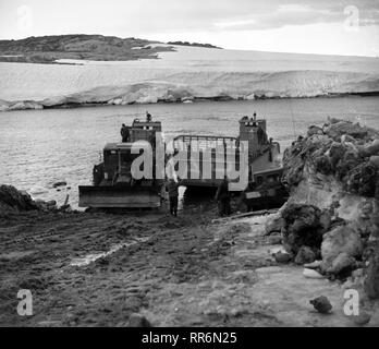 Operation Deep Freeze ich - 1955 / 1956 - USA Task Force 43 Stockfoto