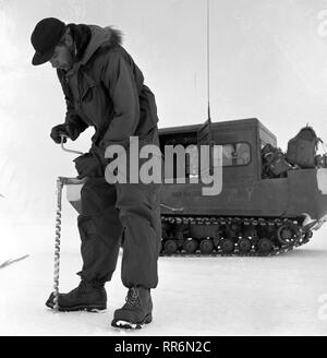 Operation Deep Freeze ich - 1955 / 1956 - USA Task Force 43 Stockfoto