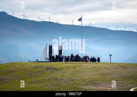 Roupel Festung in der Griechischen Buglarian Grenzen, Denkmal des Zweiten Weltkrieges, Griechenland. Stockfoto