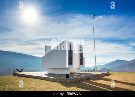 Roupel Festung in der Griechischen Buglarian Grenzen, Denkmal des Zweiten Weltkrieges, Griechenland. Stockfoto