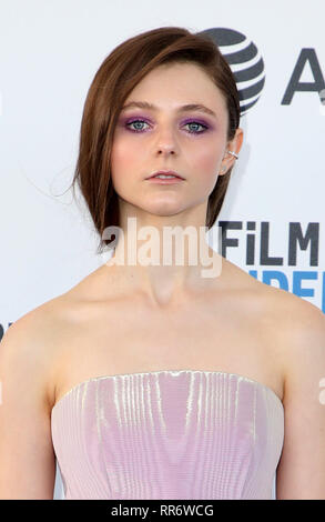 Santa Monica, USA. Februar 2019. 23. Februar 2019: Santa Monica, Kalifornien: Thomasin McKenzie. 2019 Film Independent Spirit Awards am Santa Monica Pier. Foto: Faye Sadou/Admedia Stockfoto