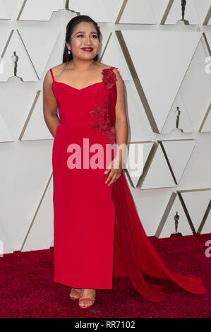 Hollywood, Kalifornien, USA. Februar 2019. USA, 24. Februar 2019. 24. Februar 2019 - Hollywood, Kalifornien - Nancy Garcia. 91. Annual Academy Awards der Academy of Motion Picture Arts and Sciences im Hollywood & Highland Center. Foto: A.P.A.S.AdMedia Stockfoto