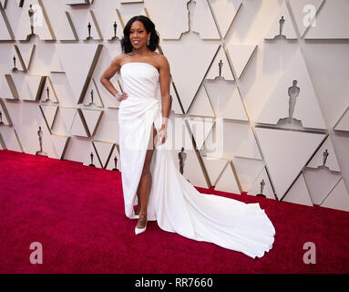Hollywood, Kalifornien, USA. Februar 2019. USA, 24. Februar 2019. 24. Februar 2019 - Hollywood, Kalifornien - Regina King. 91. Annual Academy Awards der Academy of Motion Picture Arts and Sciences im Hollywood & Highland Center. Foto: A.P.A.S.AdMedia Stockfoto