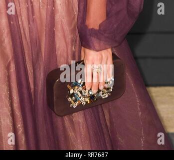 Los Angeles, USA. 24 Feb, 2019. LOS ANGELES, Ca - 24. Februar: Ashley Hinshaw an der Vanity Fair Oscar Partei am 24. Februar 2019 in Los Angeles, Kalifornien. Credit: Imagespace/Alamy leben Nachrichten Stockfoto