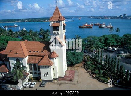 Azania Front Lutheran Church in dar es-Salaam, Tansania. Erbaut 1898 von deutschen Missionaren. Stockfoto