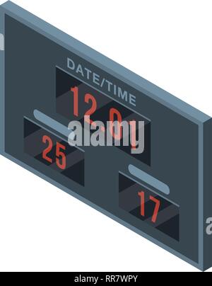 Tabelle sport score Symbol, isometrische Stil Stock Vektor