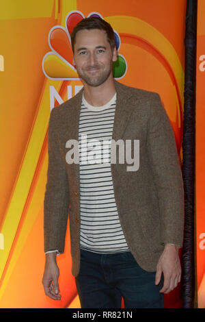 NBC New York drücken Sie Quark im Four Seasons Hotel - Roter Teppich Anreise mit: Ryan Eggold Wo: New York, New York, United States Wenn: 24 Jan 2019 Credit: Ivan Nikolov/WENN.com Stockfoto