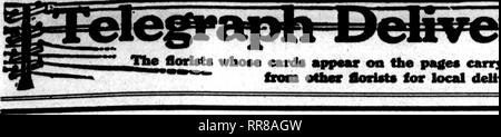 . Floristen Review [microform]. Blumenzucht. OCTOBIB 6. 1922 Die Floristen^ Review 69. Die flortoto deren Karten auf tlie Seiten dieser Kopf tragen, sind appMur prepated zu Orden füllen? Fram €* Lügner Floristen für die lokale Zustellung auf der nsoal iMSis.. Bitte beachten Sie, dass diese Bilder sind von der gescannten Seite Bilder, die digital für die Lesbarkeit verbessert haben mögen - Färbung und Aussehen dieser Abbildungen können nicht perfekt dem Original ähneln. extrahiert. Chicago: Floristen Pub. Co Stockfoto