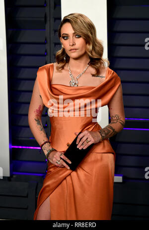 Paris Jackson an die Vanity Fair Oscar Party im Wallis Annenberg Center für Darstellende Künste in Beverly Hills, Los Angeles, Kalifornien, USA, statt. Stockfoto
