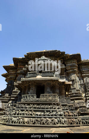 Belur Chennakesava Tempel oder Keshava Tempel, Belur, Karnataka, Indien Stockfoto