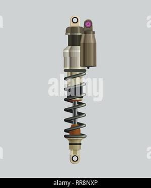 Realistische Stoßdämpfer isoliert Vektor-illustration eps Stock Vektor