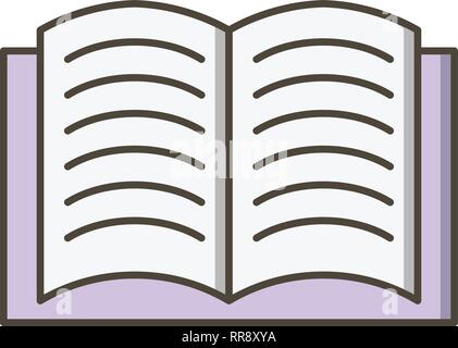 Vektor Symbol Buch öffnen Zeichen Symbol Vektor Illustration für den privaten und gewerblichen Gebrauch... Reinigen Sie trendige Symbol... Stock Vektor