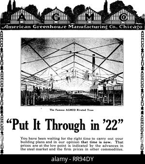 . Floristen Review [microform]. Blumenzucht. Apiul 13, 1922 "Die Floristen Review III.H G M C D T D D I A G M C D T D I D ft T A G M D D I Q] [0 ft A G M C D ft Q][D" werden in "22", die Sie für die richtige Zeit gewartet haben, ihre Pläne zu tragen und unserer Meinung nach diese Zeit ist jetzt. Die Preise sind bei den niedrigen Punkt ist durch die Fortschritte in der Stahl- und der festen Preise in andere Rohstoffe angegeben. Einen Kostenvoranschlag erhalten Sie jetzt und finden Sie heraus, dass Ihr build-ing plant, kann in diesem Jahr zu Preisen, die Ihnen eine gute Rückkehr auf Sie zu machen durchgeführt werden. Stockfoto